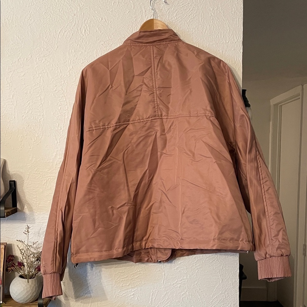 NWT By Anthropologie '98 Bomber Jacket Mauve Size XL - Picture 7 of 7